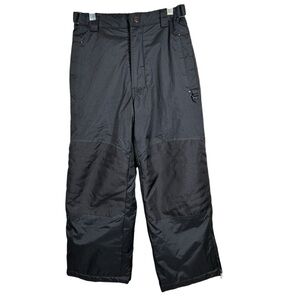 Protection System Snow Pants Youth Size 7 Ski/Snowboarding Pockets Black